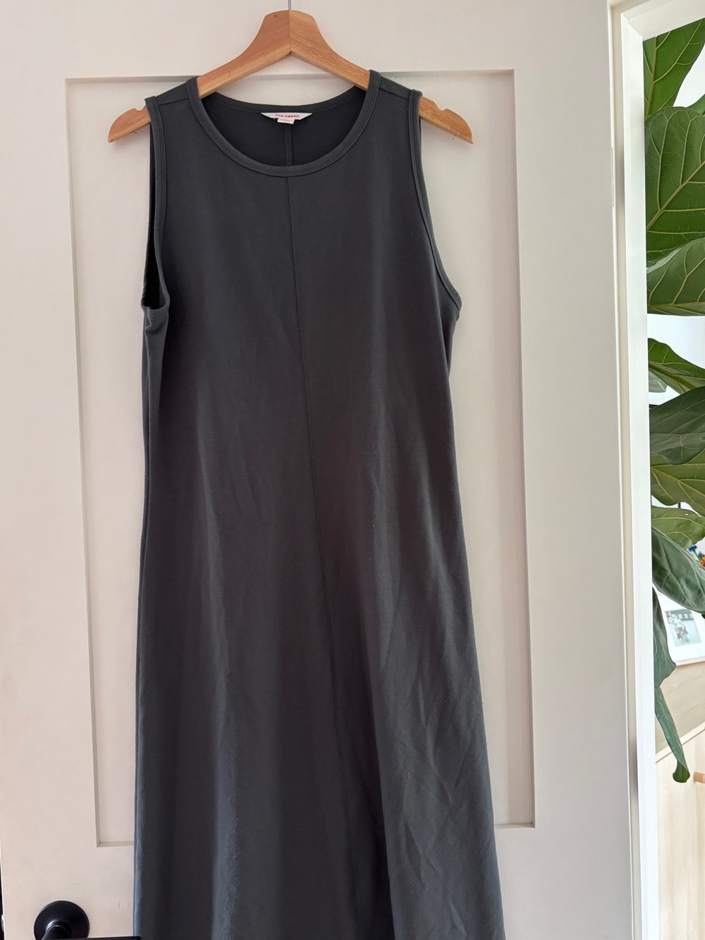 Joe Frey Midi Tank Dress, Soft Jersey, Grey-Green, M